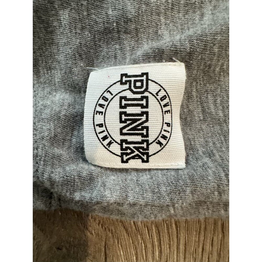 Victorias Secret PINK 3/4 Sleeve Shirt in Gray W/ Sequins Size Extra Small/XS - Picture 7 of 10